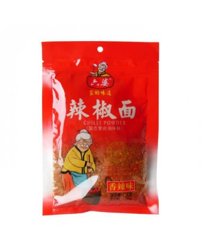 Fulgi de ardei iute condimentat 125g 六婆辣椒面