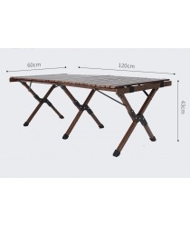 Masa camping pliabila din lemn de fac 120cm