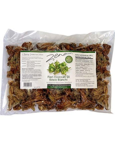 Flori uscate de Hibiscus alb pentru ceai 125g