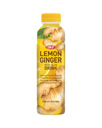 Suc de lamaie si ghimbir cu aloe 500ml (OKF) Suc de lamaie si ghimbir cu aloe 500ml (OKF)