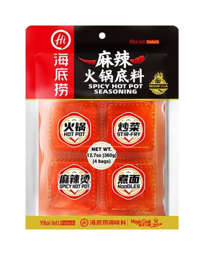 Pasta picanta condimentata pentru Hotpot 4x90g(Hi)海底捞麻辣火锅底料