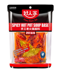 Baza de supa picanta pentru Hot Pot 500g 好人家手工老火锅底料