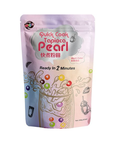 Perla de tapioca gata in 2 min. 250g  (multicolor) 快煮粉圆彩色综合