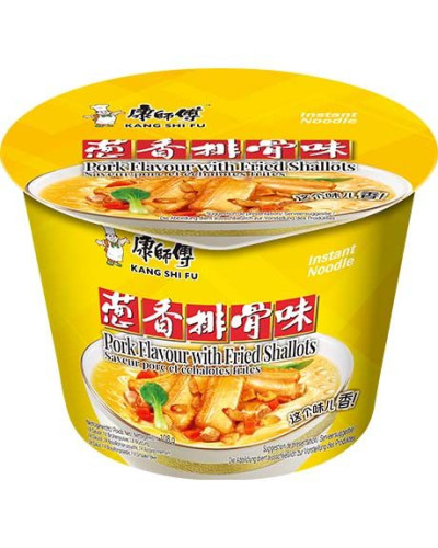Supa cu aroma de porc si salote prajite in vas 108g 康师傅葱香排骨味