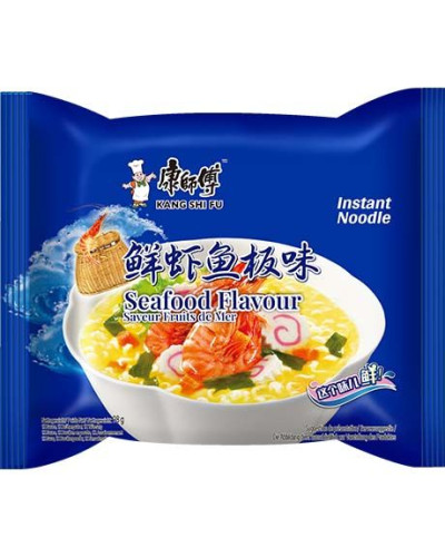 Supa cu aroma de fructe de mare 98g 康师傅鲜虾鱼板味
